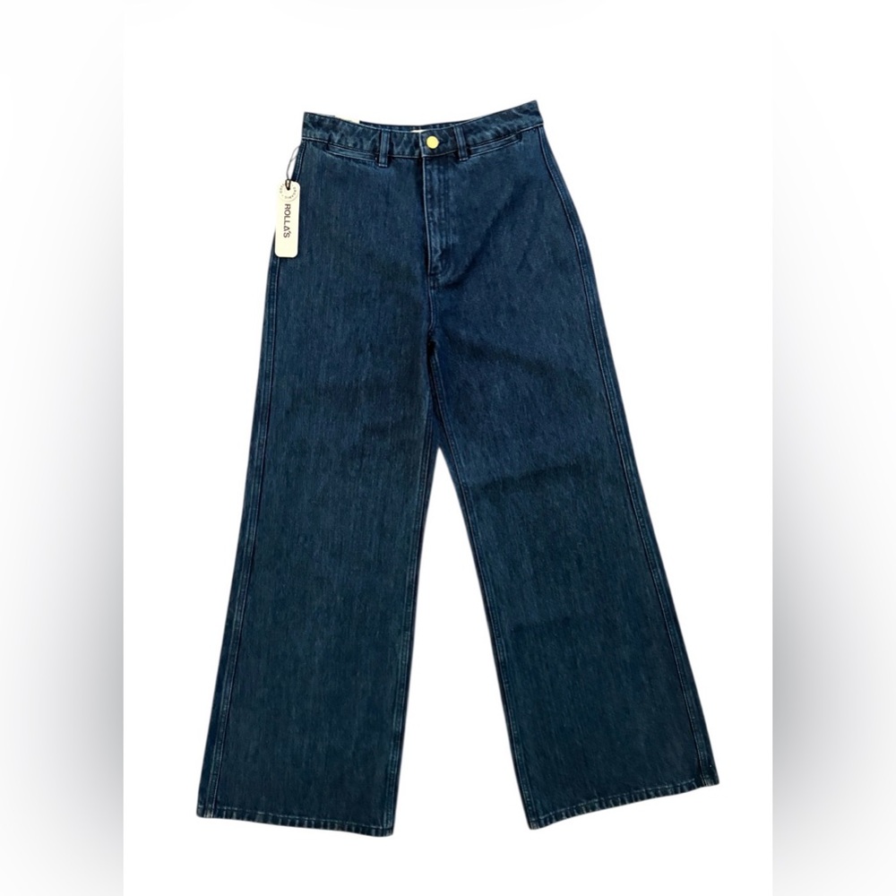 NWT Rolla's Studio Flare Jeans in Stone Organic - Picture 5 of 6